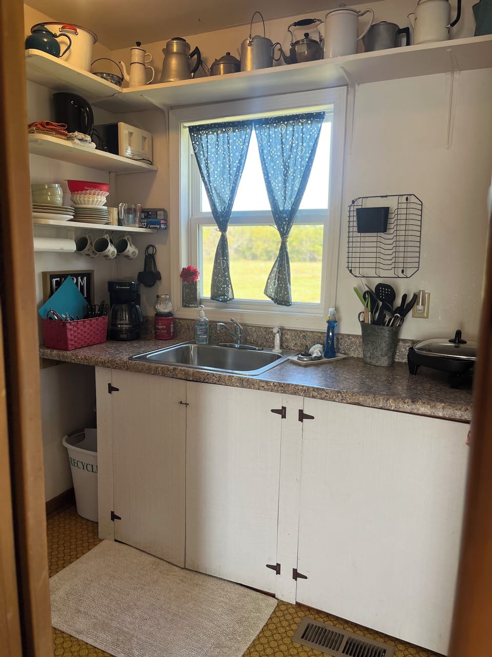 Small kitchen area but everything you might need! 