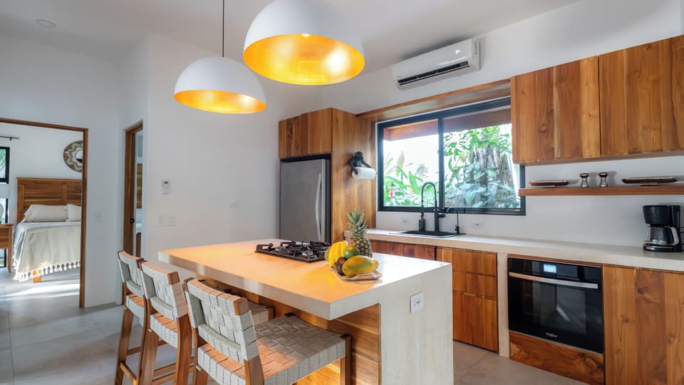 Fully equipped modern culinary space for your group feasts.