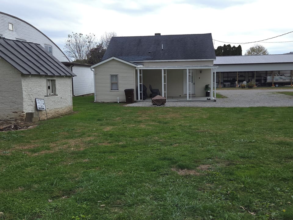 Rear entrance and yard