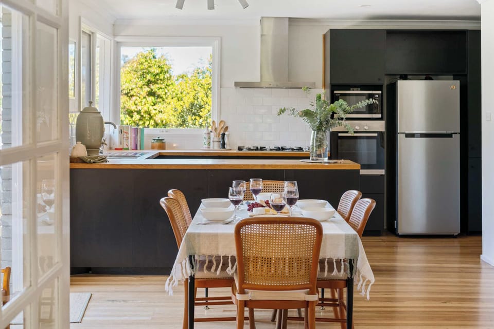The retreat has many warm, inviting rooms that feel like home the moment you step in