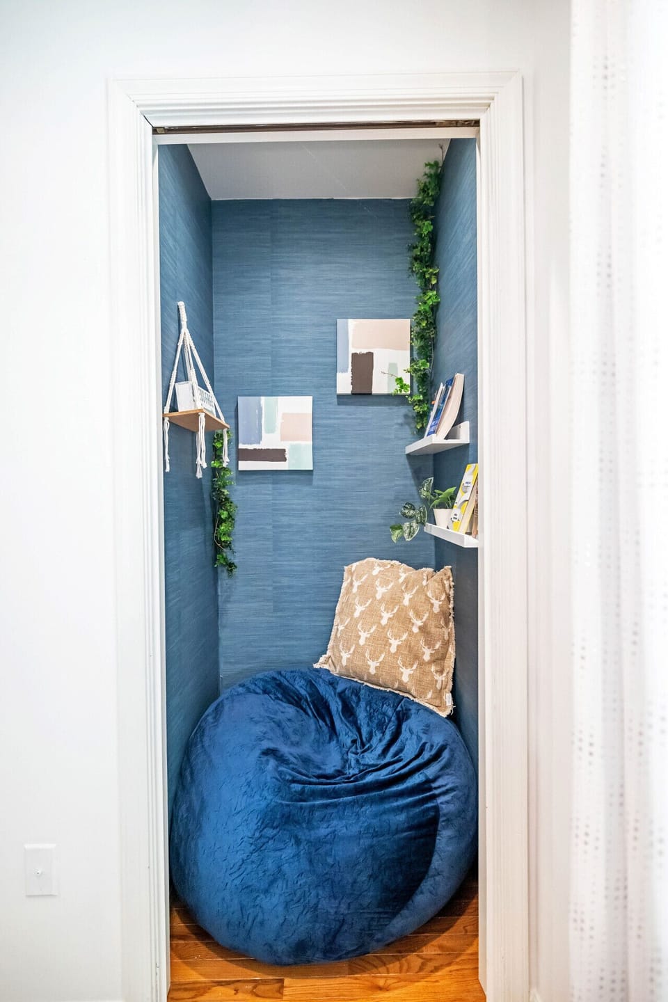 A private reading nook just for you in the master bedroom.