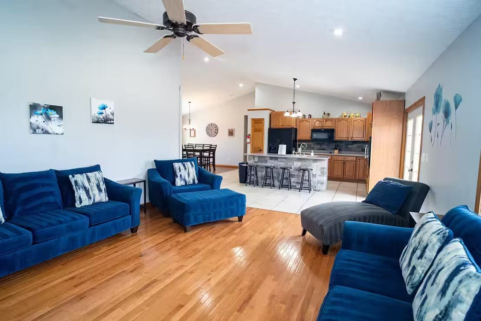 Living Area and Kitchen