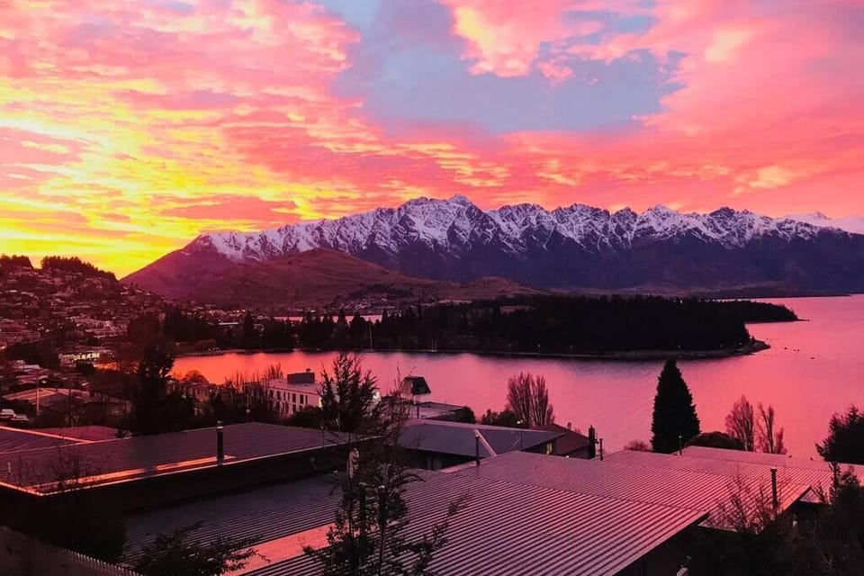 This was a real sunrise.  There was no filter used on this picture... it really looked like this.  Just magical!
