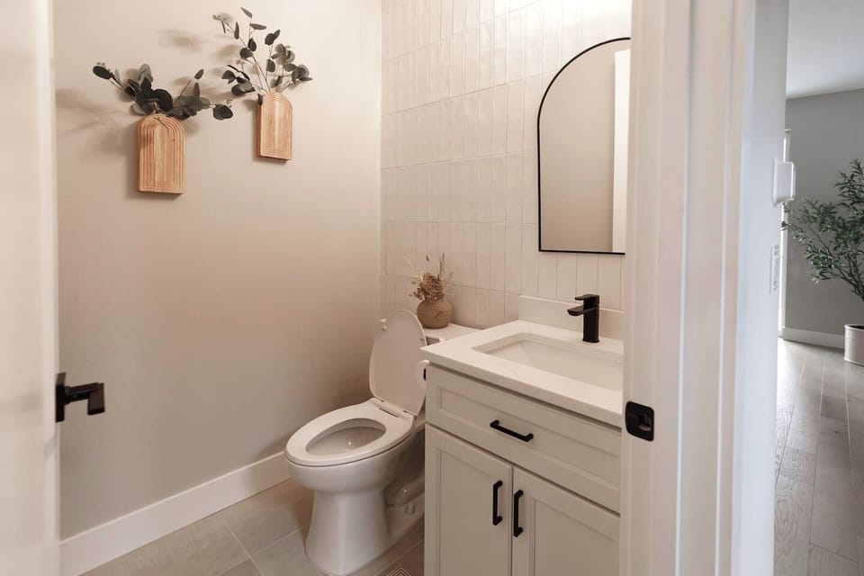 Half bath in the main level