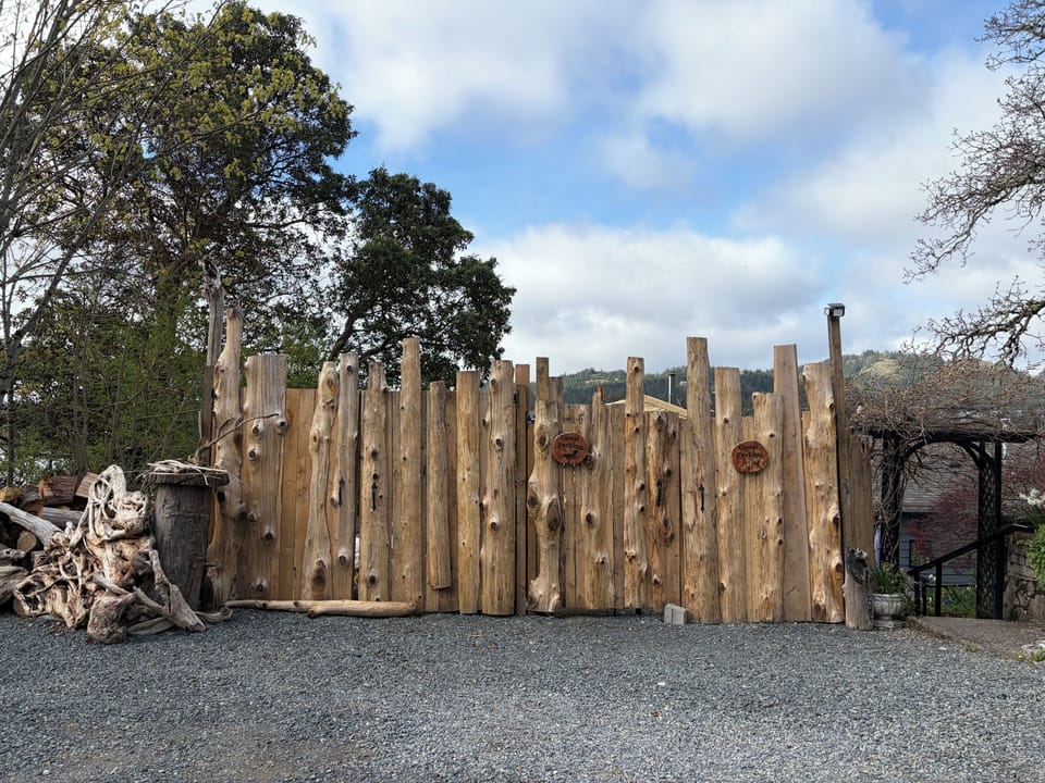 Guest parking for two cars, by front gate. Current pic not outdated google image