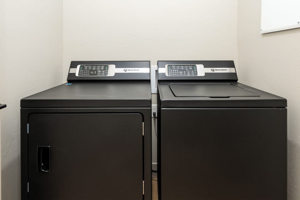 Keep your wardrobe fresh with convenient on-site laundry facilities featuring modern washer and dryer units.