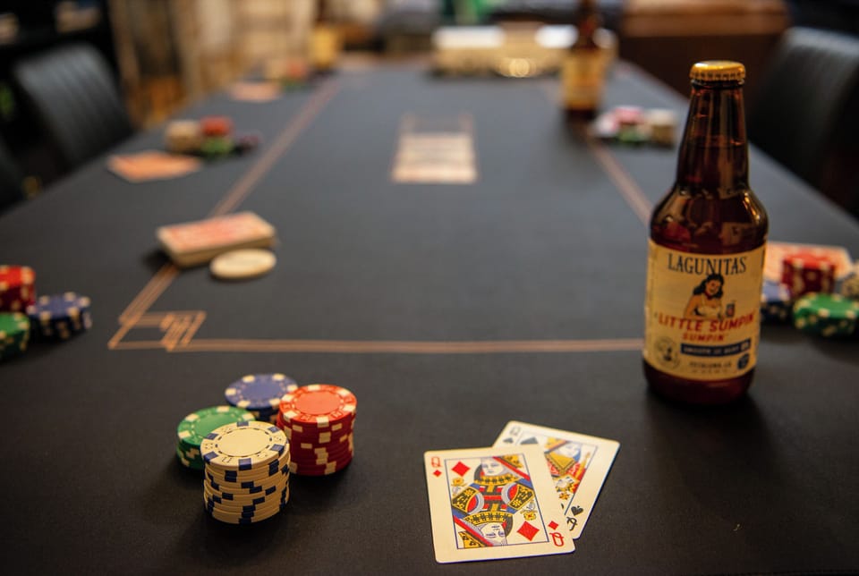 Gather around the sleek poker table for a night of cards, chips, and friendly competition—perfect for unwinding with a drink after a day of exploring.