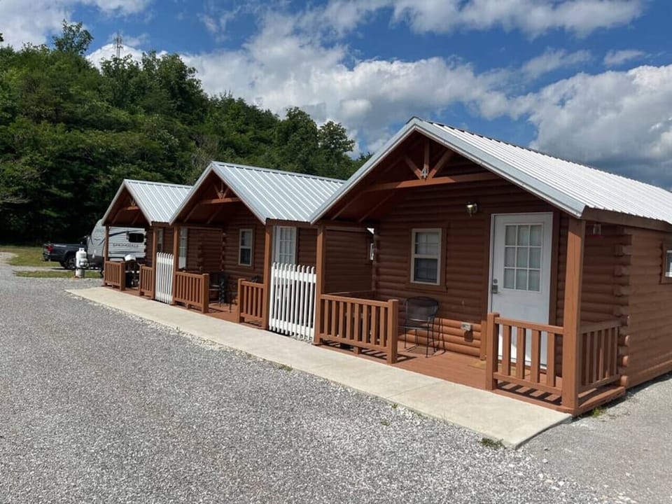 Six cabins are located on the property.
