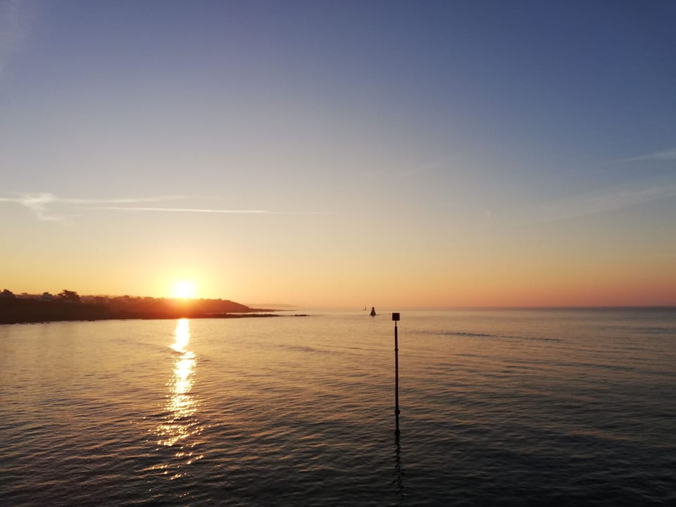 Entrance to the port of Audierne in the morning