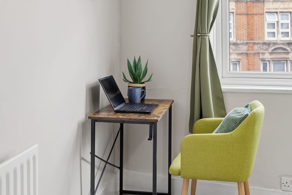 A quiet, dedicated workspace right inside the first double room, allowing you to seamlessly balance productivity and relaxation during your staycation or business trip.