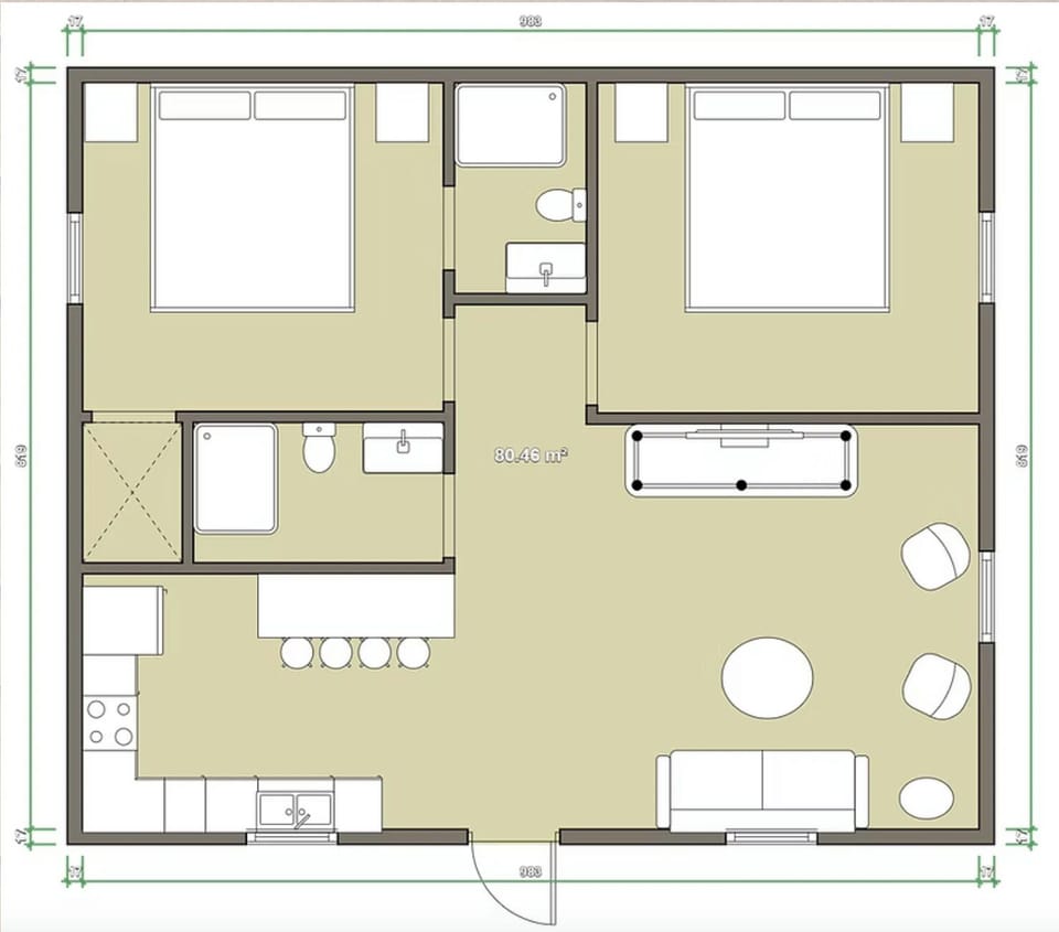 Bear Cave Floor Plan