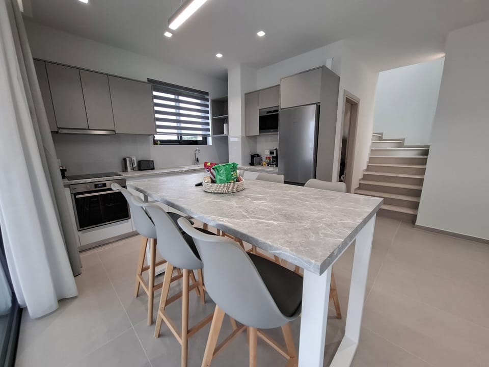 Arillas Villas Dinos Kitchen And Dining Area 