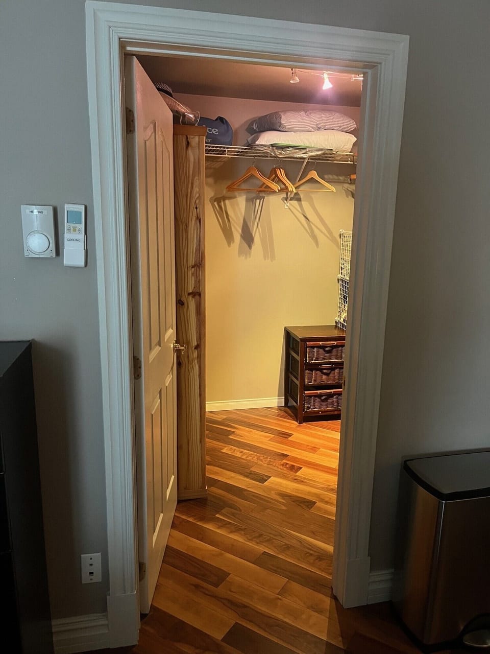 View of walkin from the master bed room