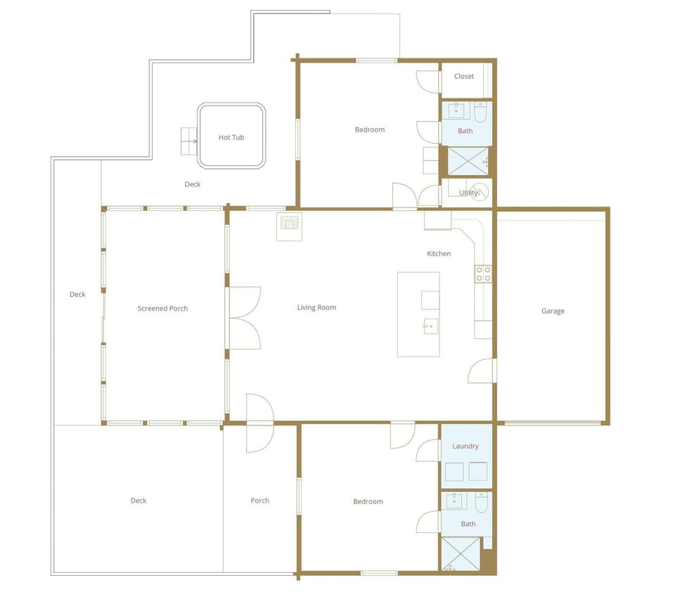 The layout of our home.
