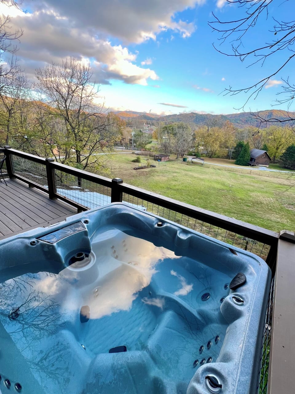 Hot Tub View from Deck!
