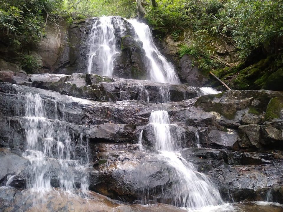 One of the many waterfalls in the Great Smoky Mountains National Park!
