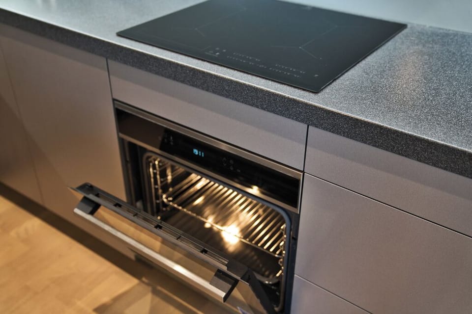 Stove and oven in the kitchen