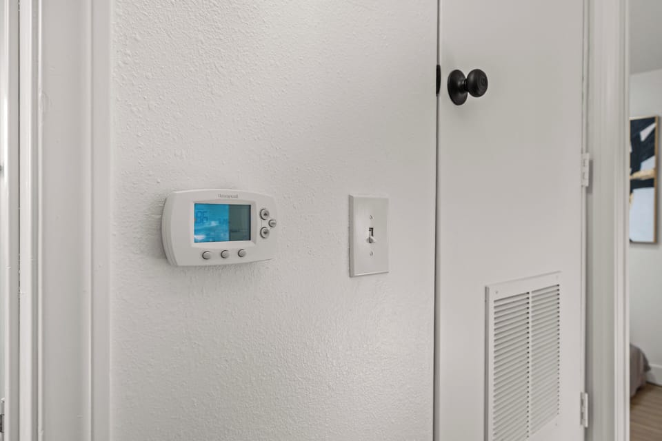 Smart wall-mounted climate control system for customized heating and cooling.