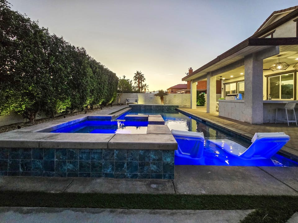 The large hot tub has turbo powered jets for an ultimate massage experience.