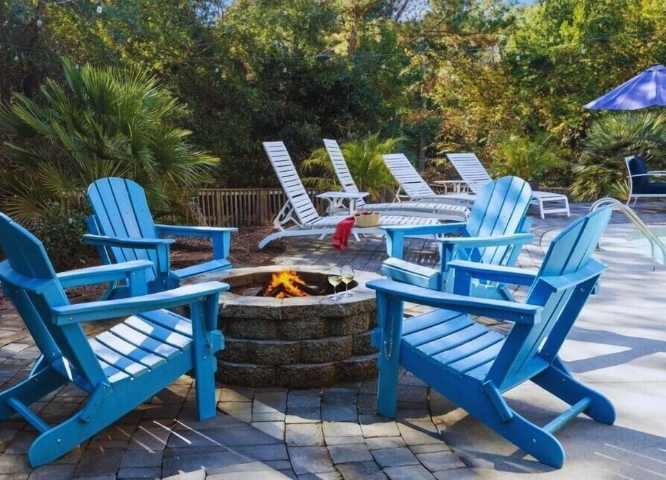 End the night beside the firepit under wide coastal skies — with privacy you rarely find at the beach.