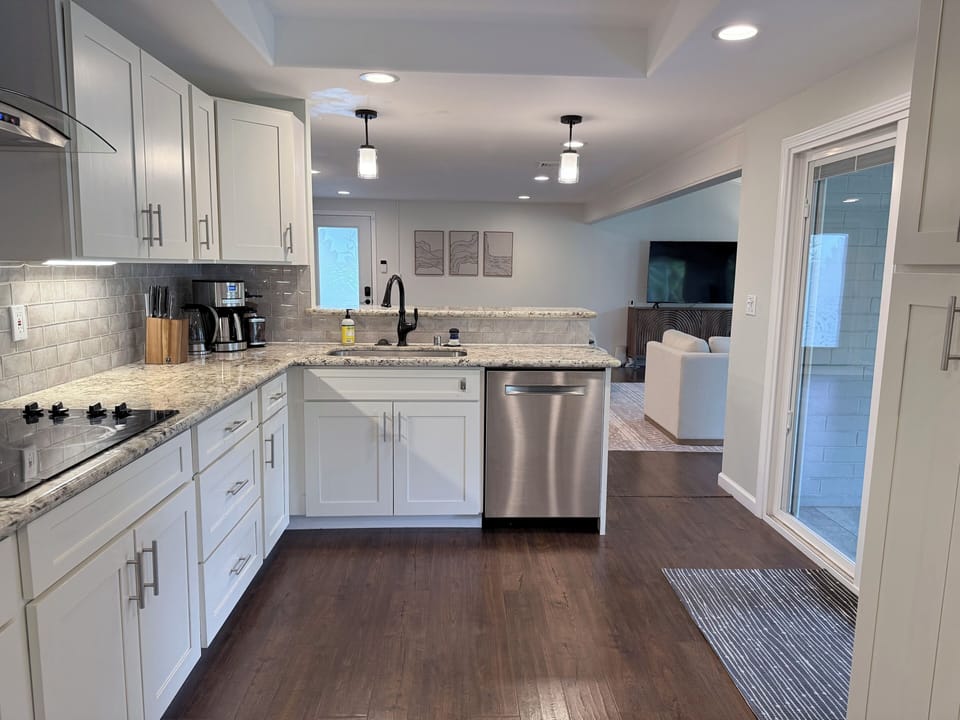 Kitchen with all of the supplies!