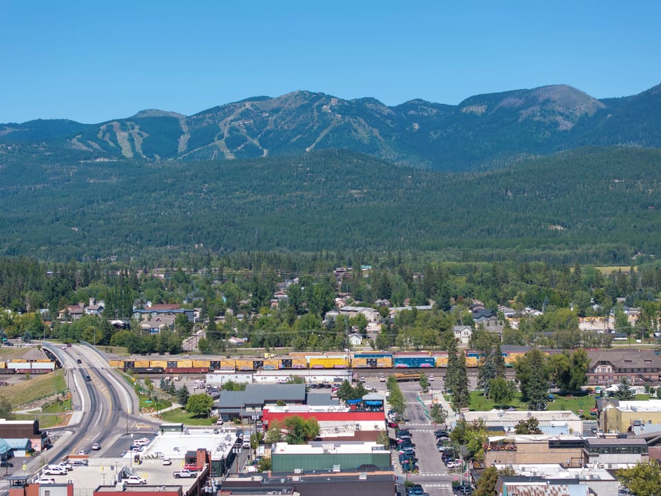 Mountain views from town.