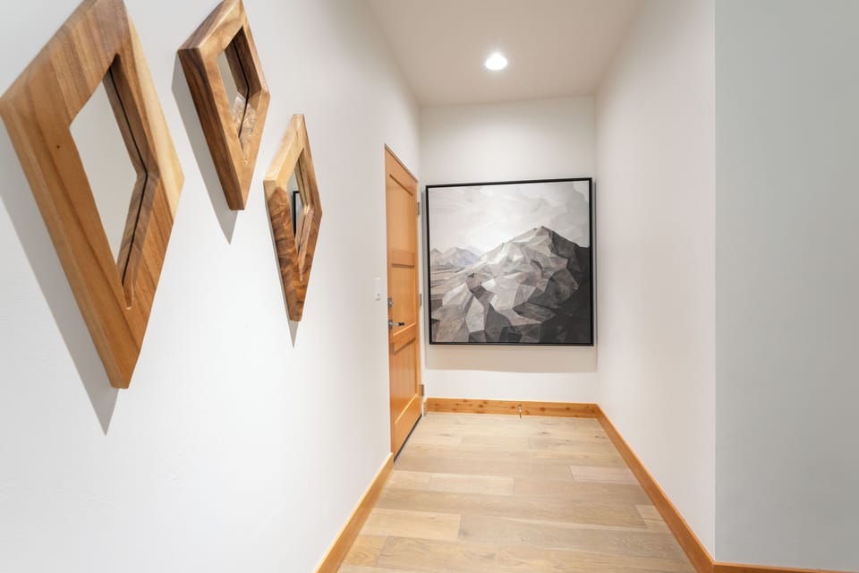 Mountain-inspired art.