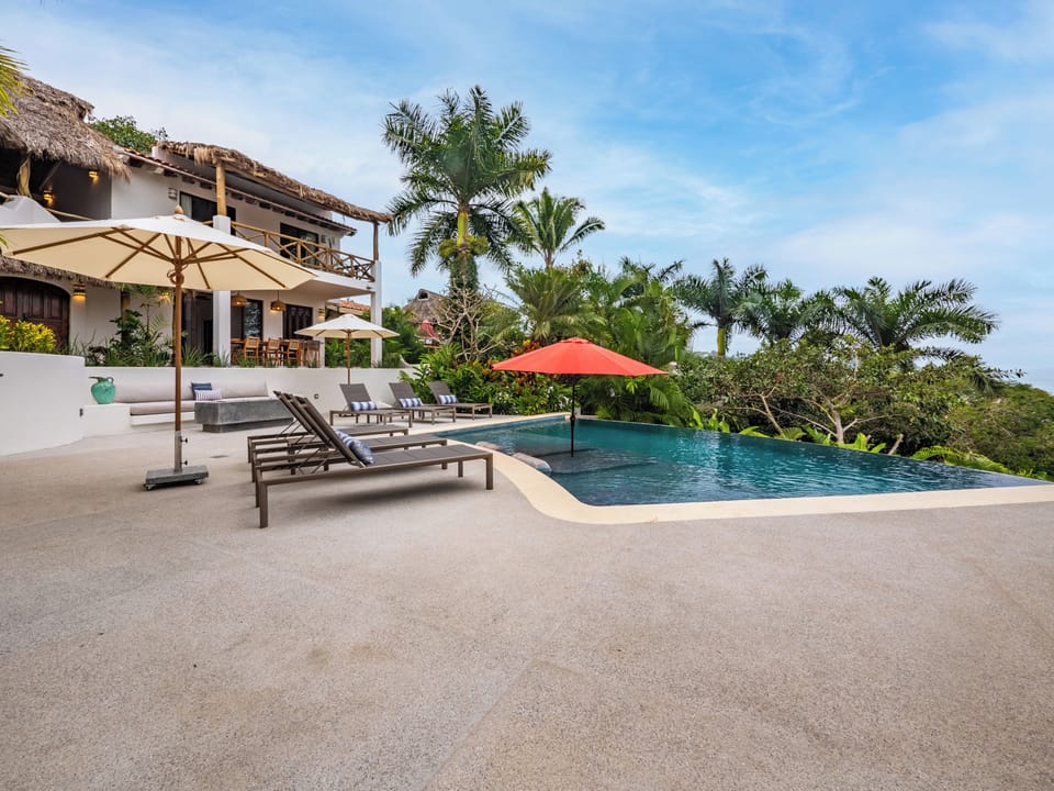 Pool deck looking south west