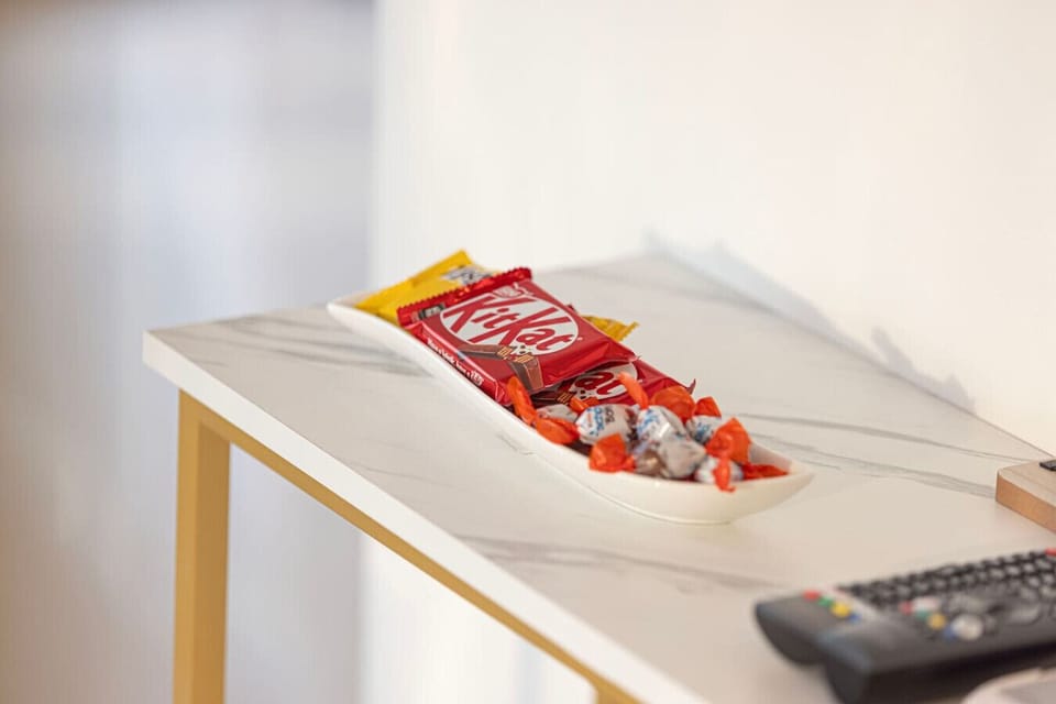 Complimentary welcome chocolates