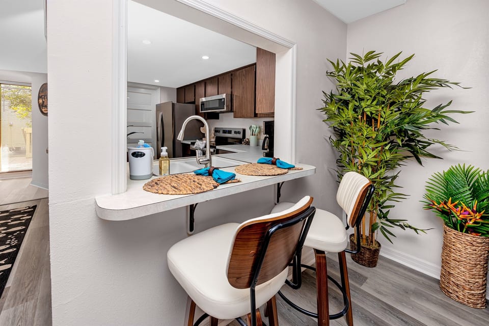 Multiple seating areas