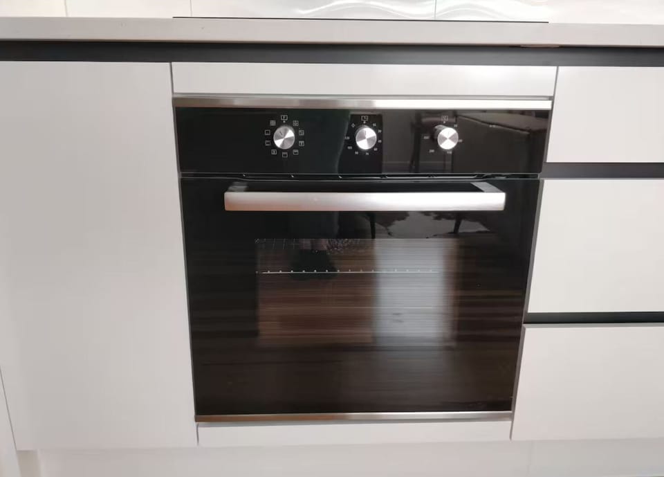 Built-in oven for easy home cooking.