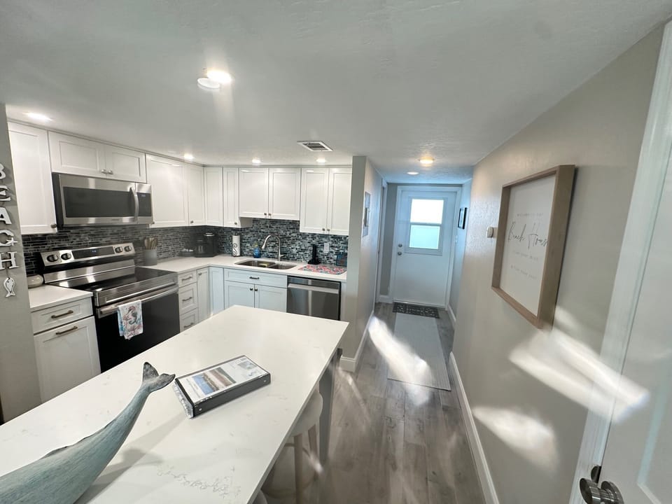 Living/kitchen, newly remodeled