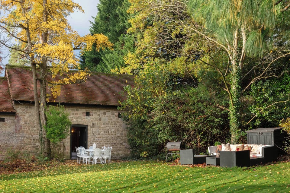 Garden seating area