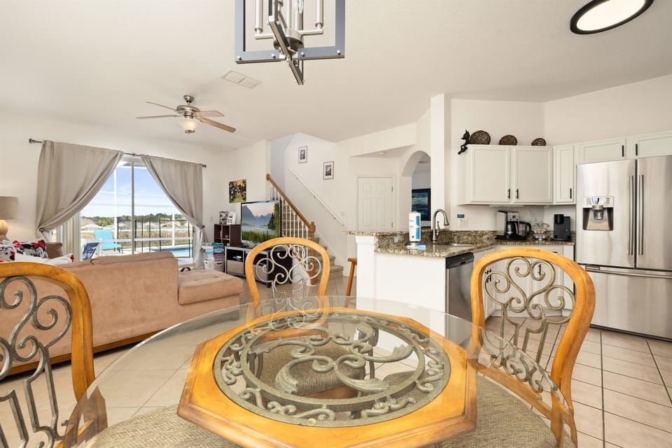 The open floor plan of the first floor makes this villa feel so roomy!