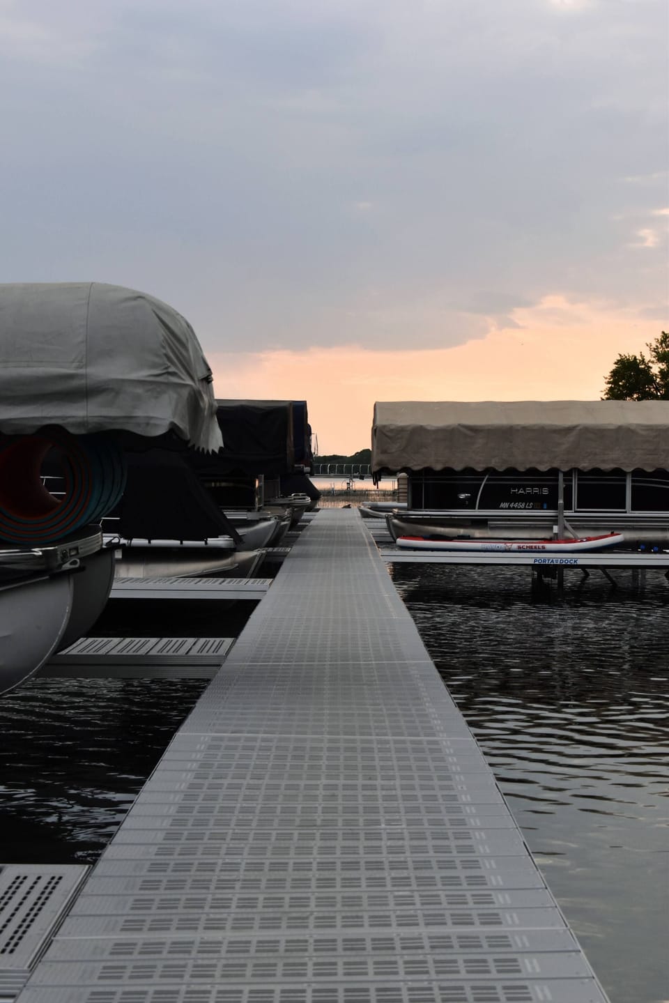 Brand new dock to keep your boat during the day. 