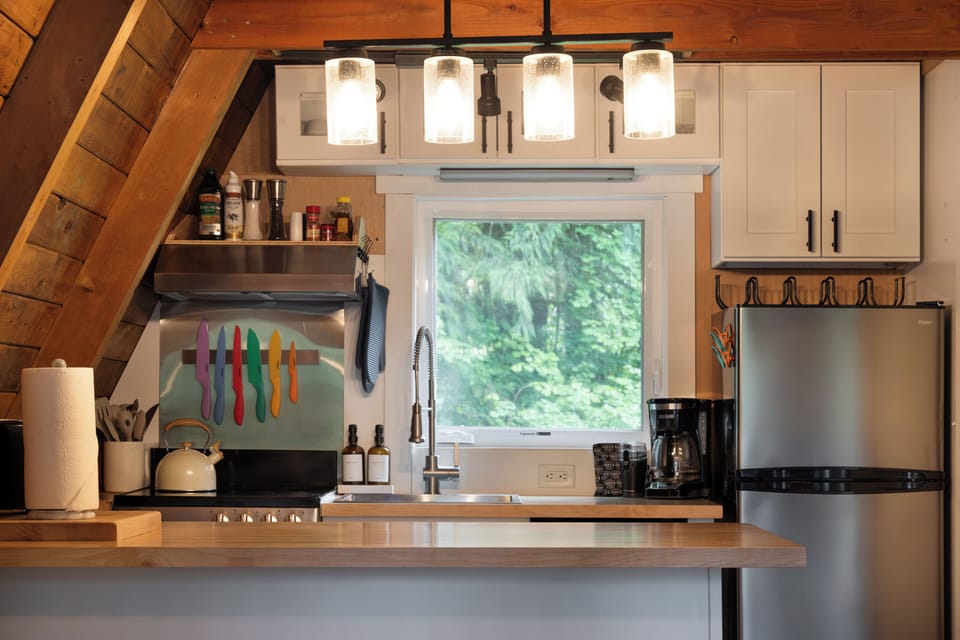 A fully-stocked kitchen so you can prep dinner and stay in for the night.