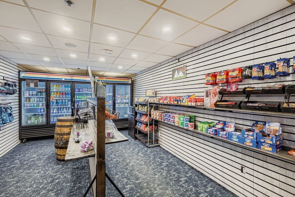 Well-stocked convenience shop on-site with snacks, beverages, and essential items for your convenience during your stay.