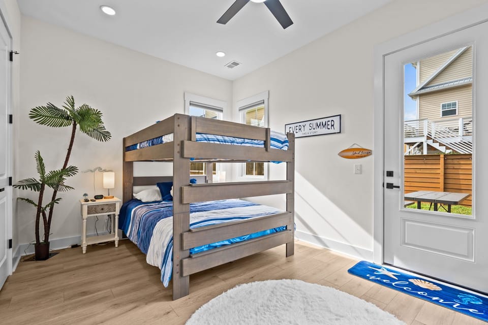 Bunk Room: Queen over Queen Bunk Bed. Twin Bed with Twin Trundle