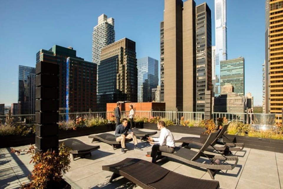 Roof deck with spectacular views