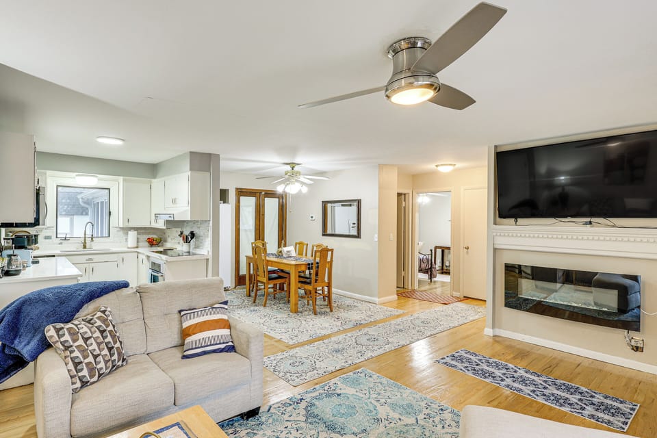 Omaha Vacation Rental | 3BR | 1.5BA | 1,735 Sq Ft | 2 Steps Required