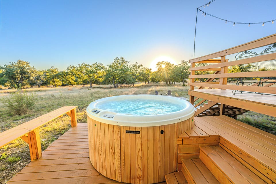 Relax in the Hot Tub under the stars!