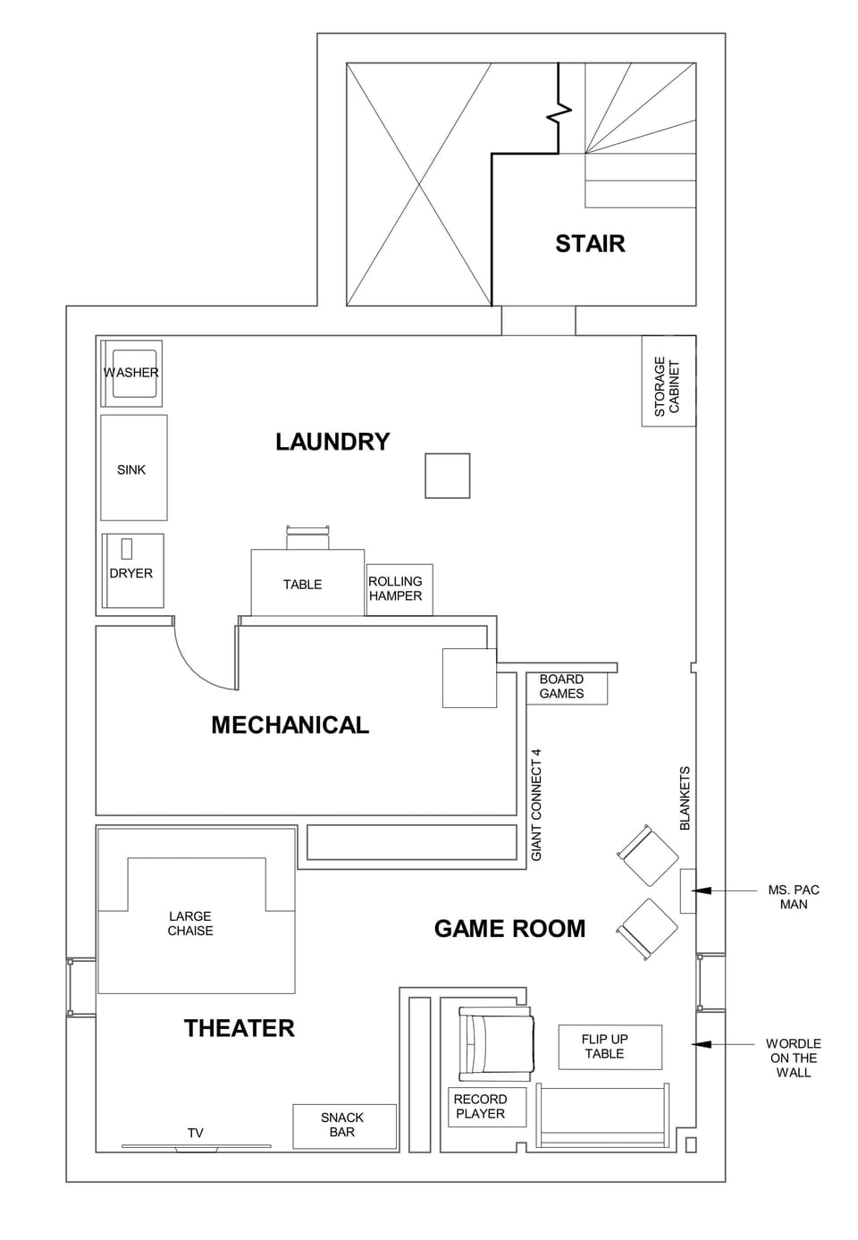 Basement Floor Plan