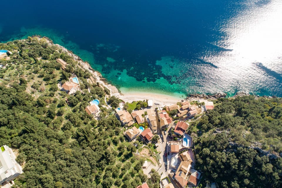 Rugged coastline of the local area