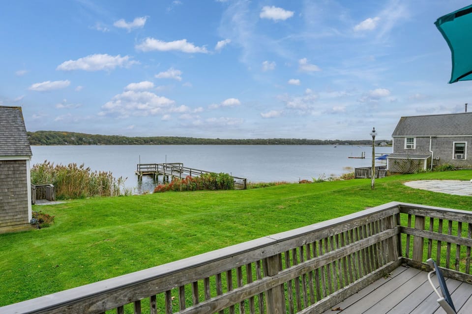 Waterfront view from the private deck