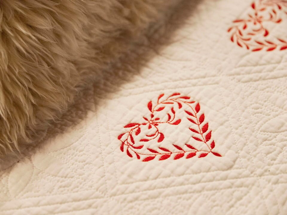 Textile, Heart, Linens