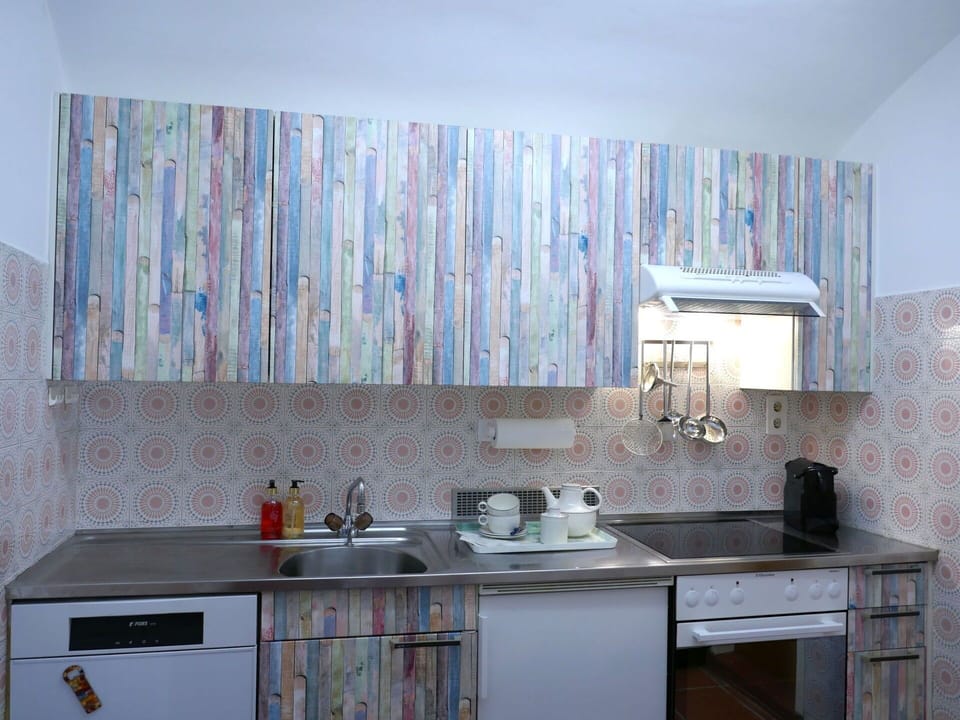 Interior Design, Countertop, Kitchen, Ceiling, Room, Paint, Wood Stain, Sink, Plumbing Fixture, Tap