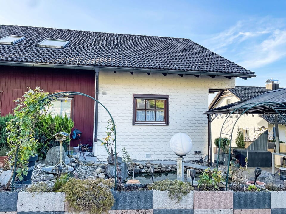 House, Shrub, Roof, Home, Cottage, Garden, Door, Flowerpot, Yard, Landscaping