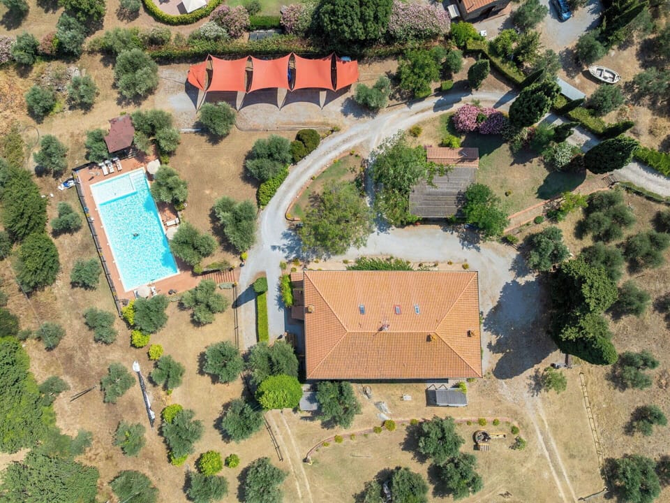 Tree, Swimming Pool, Estate, Eco Hotel, Resort, Hacienda, Farmhouse, Villa, Aerial Photography