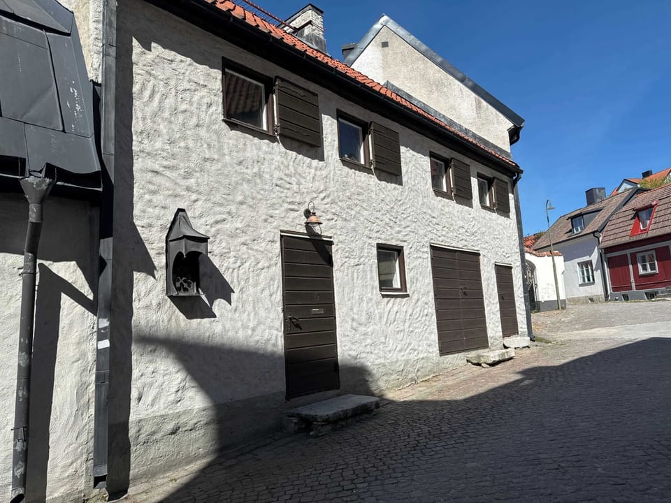 View of the building.