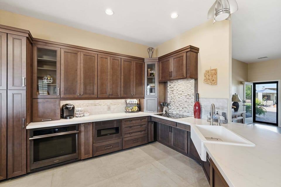 Indoors, Kitchen, Sink, Appliance, Microwave